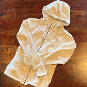 lululemon athletica Scuba? Light Gray Hoodie Jacket